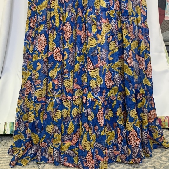 ANTHROPOLOGIE Verb By Pallavi Singhee Vineyard Tiered Maxi Dress Size 8 NWT - Picture 6 of 16